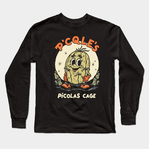 Picolas Cage Long Sleeve T-Shirt by Aldrvnd